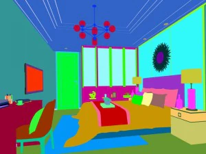 stylish bedroom complete 22 3D Model