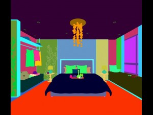 stylish bedroom complete 24 3D Модель