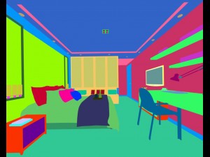 stylish bedroom complete 27 Model 3D