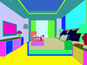 stylish bedroom complete 28 Model 3D