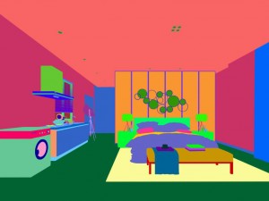 stylish bedroom complete 30 Model 3D