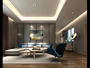 stylish bedroom complete 30 3D Model