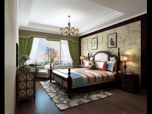 stylish bedroom complete 31 3D Model