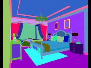 stylish bedroom complete 31 3D Model