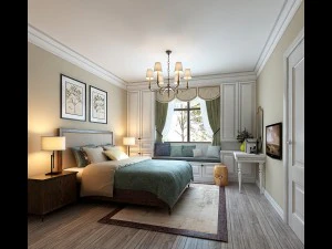 стильная спальня в комплекте 32 3D Модель