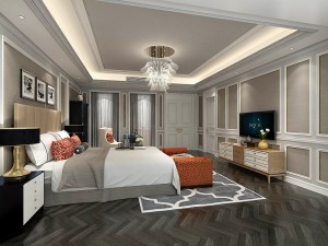 stylish bedroom complete 35 3D Model