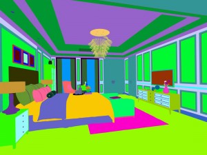 stylish bedroom complete 35 3D मॉडल