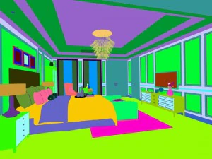 stylish bedroom complete 35 3D Model