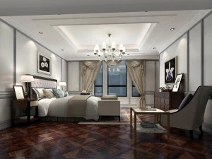 şık yatak odası komple 37 3D Model
