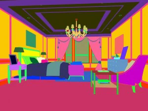 stylish bedroom complete 37 3D Model