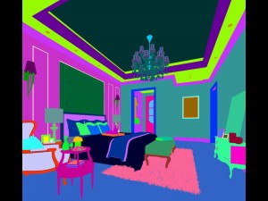 stylish bedroom complete 38 3D Model