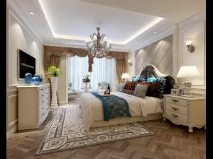 stylish bedroom complete 39 3D Model