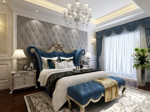 stylish bedroom complete 40 3D Model
