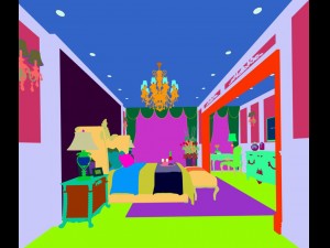 stylish bedroom complete 40 3D 모델