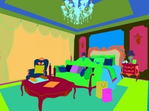 stylish bedroom complete 41 3D Model