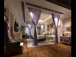 stylish bedroom complete 42 3D Model