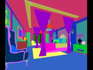 stylish bedroom complete 42 Model 3D