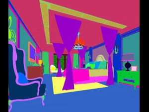 stylish bedroom complete 42 3D Model