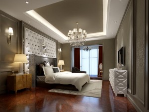 stylish bedroom complete 43 3D-Modell