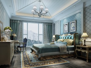 stylish bedroom complete 45 3D Model