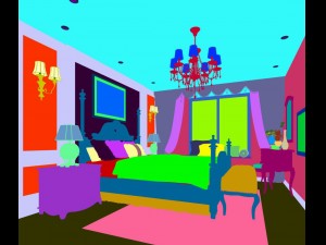 stylish bedroom complete 46 Modelo 3D