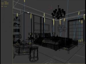 stylish bedroom complete 47 Modèle 3D