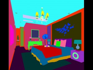 stylish bedroom complete 48 Modello 3D