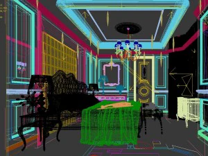 dormitorio elegante completo 49 Modelo 3D