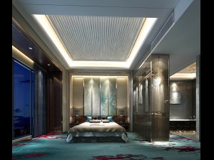 stylish bedroom complete 50 3D Model