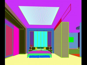 stylish bedroom complete 50 Modèle 3D