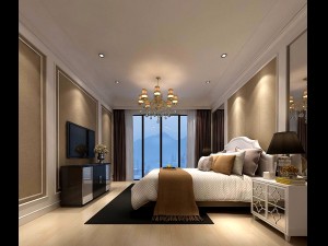 stylish bedroom complete 53 3D Model