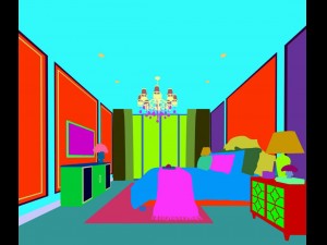stylish bedroom complete 53 Modelo 3D