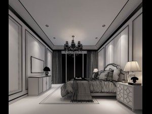 stylish bedroom complete 53 Modelo 3D