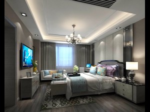 stylish bedroom complete 54 3D 模型