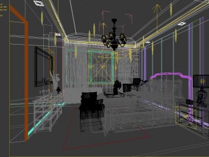 stylish bedroom complete 54 Modelo 3D