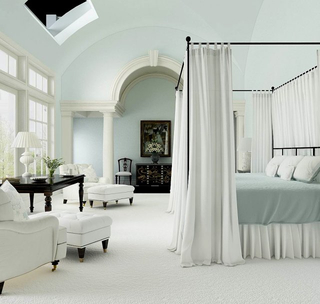 stylish bedroom complete 55 Modello 3D .c4d .max .obj .3ds .fbx .stl .blend 