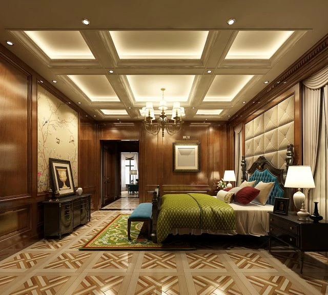 stylish bedroom complete 57 3D Model .c4d .max .obj .3ds .fbx .stl .blend 