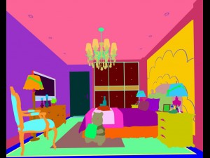 stylish bedroom complete 61 3D 모델