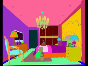 stylish bedroom complete 61 3D Model
