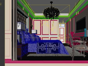 stylish bedroom complete 62 Modelo 3D