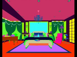 stylish bedroom complete 63 3D 모델