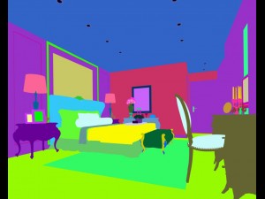 stylish bedroom complete 64 3D Model