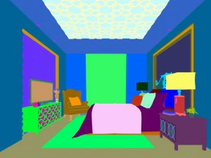 stylish bedroom complete 66 3D Model
