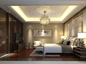 стильная спальня в комплекте 68 3D Модель