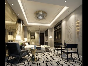 stylish bedroom complete 69 3D Model