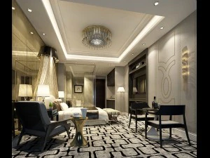 stylish bedroom complete 69 3D Model