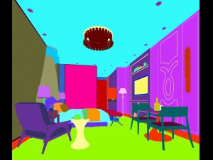 stylish bedroom complete 69 3D Модель