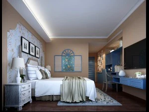 stylish bedroom complete 72 3D Model