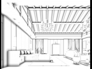stylish bedroom complete 73 Modello 3D