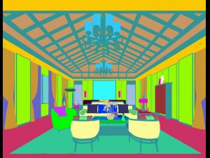 stylish bedroom complete 73 Modello 3D